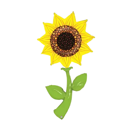 Giant Yellow Sunflower Helium Balloon 152cm