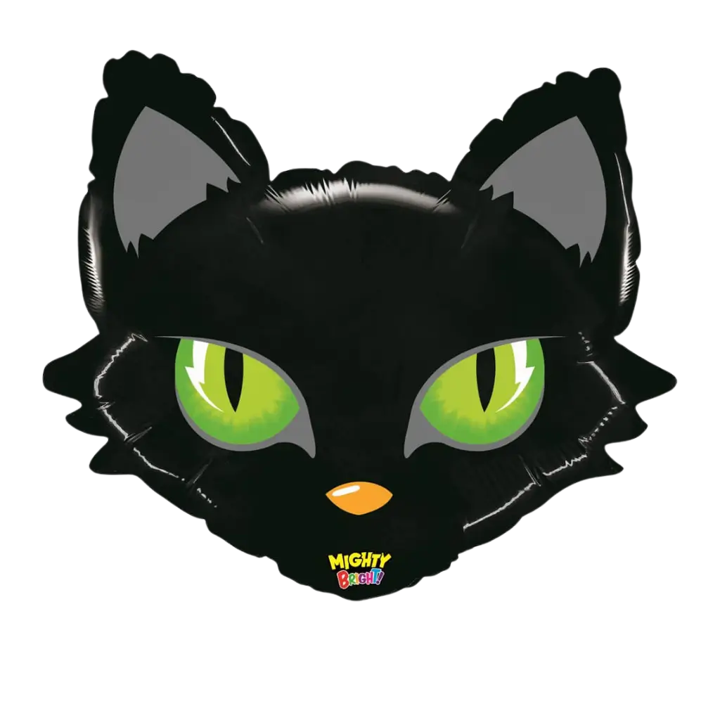 Balloon Cat Head black 71cm