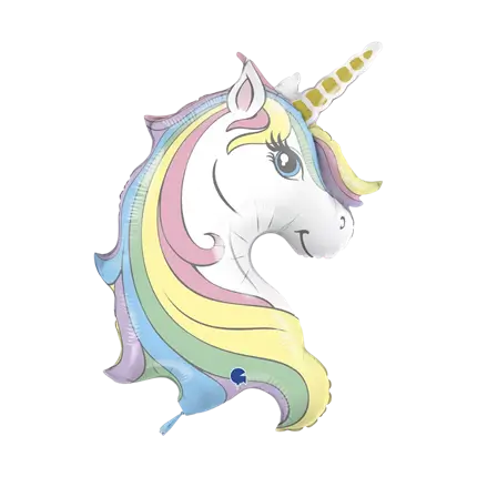 Unicorn Head Balloon 99cm