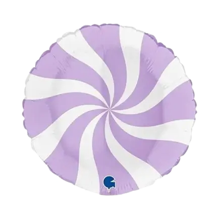 Aluminium Pacifier Ball White and Purple 46cm