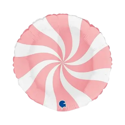 Aluminium Balloon Pacifier White and Pink Matt 46cm