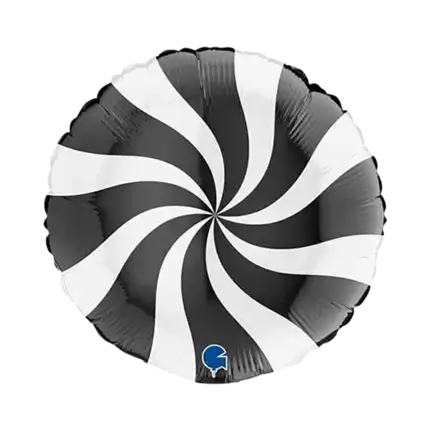 White and Black Aluminium Pacifier Ball 46cm