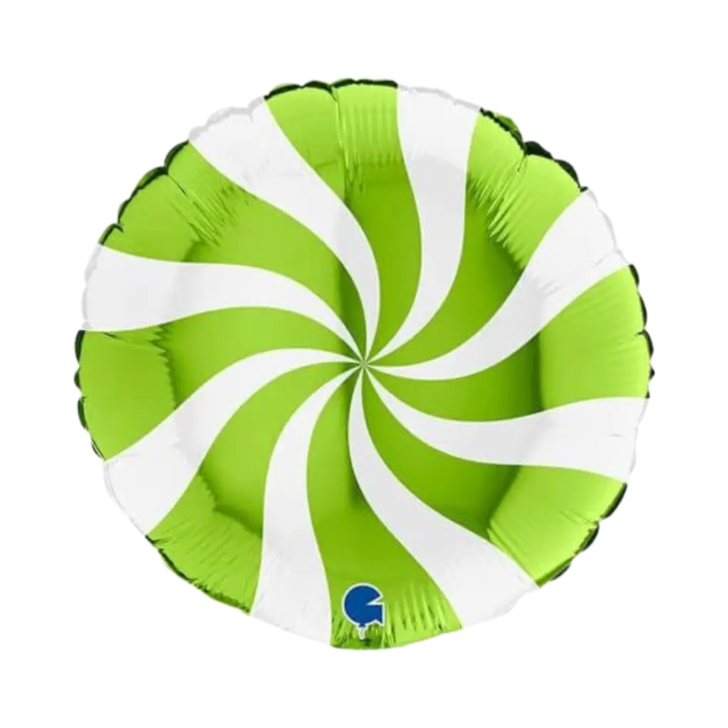 Aluminium Balloon Pacifier White and Green 46cm