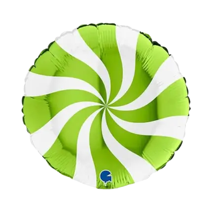 Aluminium Balloon Pacifier White and Green 46cm