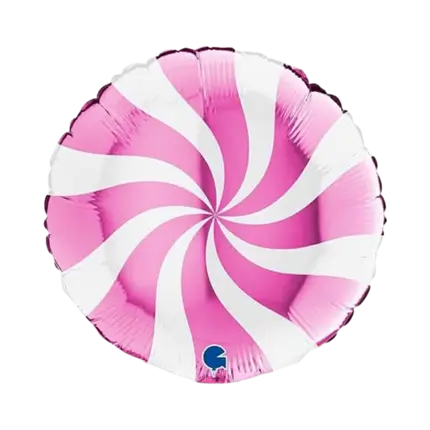 Aluminium Balloon Pacifier White and Pink 46cm