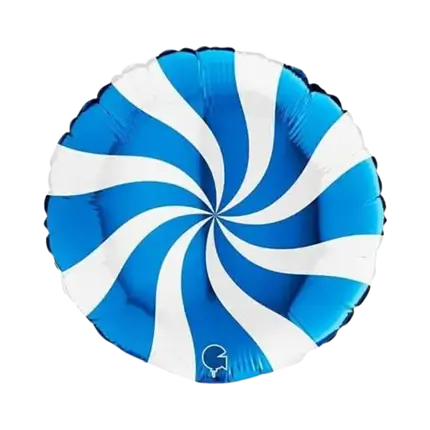 White and Blue Aluminium Pacifier Ball 46cm