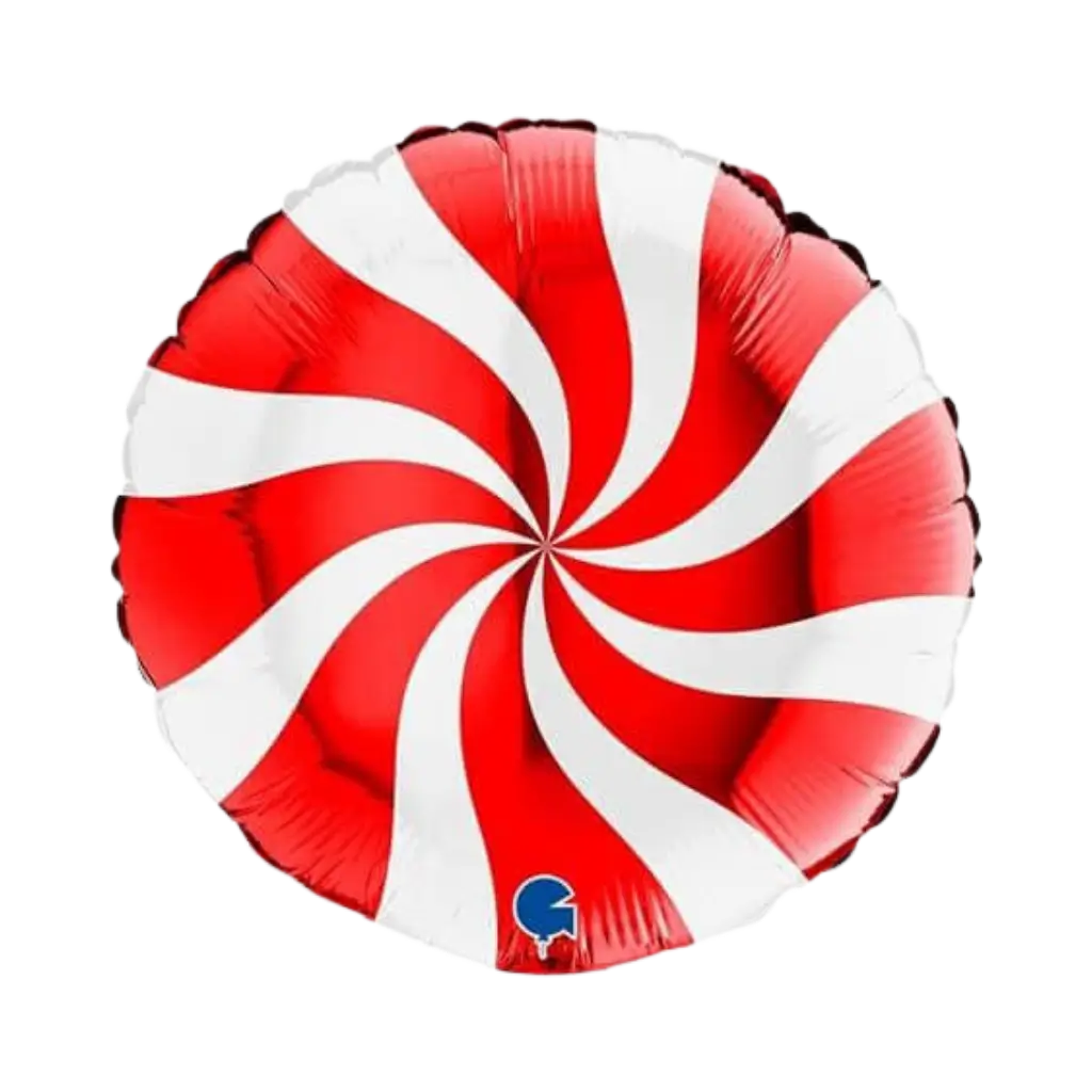 White and Red Aluminium Pacifier Ball 46cm