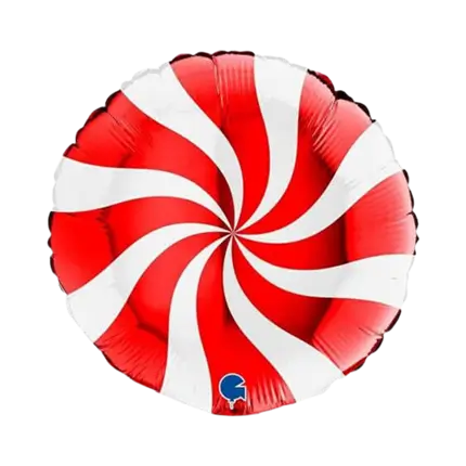 White and Red Aluminium Pacifier Ball 46cm