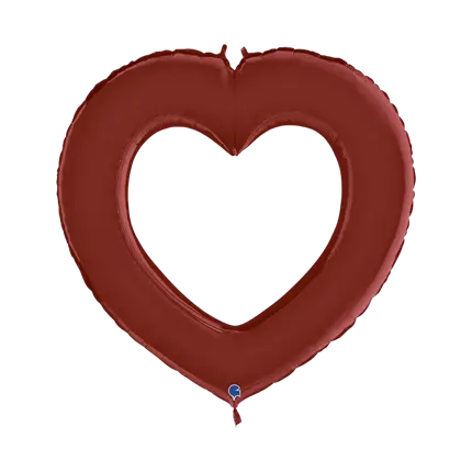 Linky Heart Balloon Satin Red 104cm