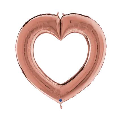 Linky Heart Gold Balloon 104cm