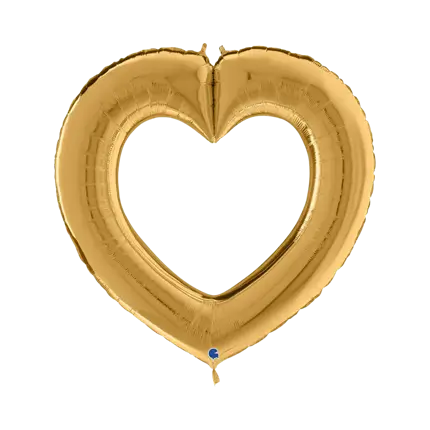 Linky Gold Heart Balloon 104cm