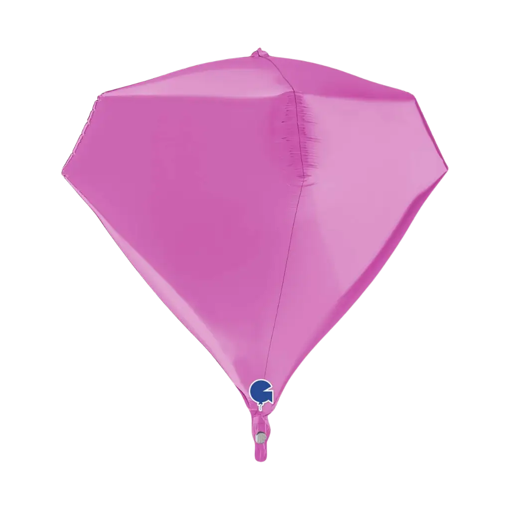 Pink 4D Helium Balloon 45cm