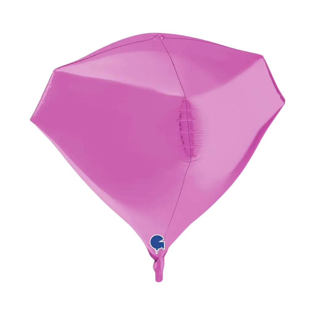 Pink 4D Helium Balloon 45cm