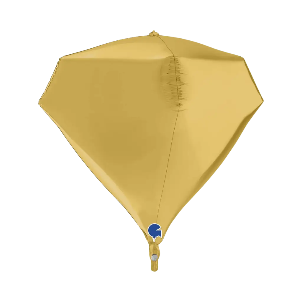 Helium Balloon Diamond Gold 4D 45cm