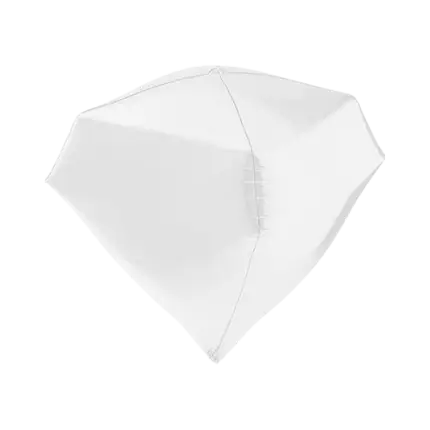 White Diamond Helium Balloon 4D 45cm