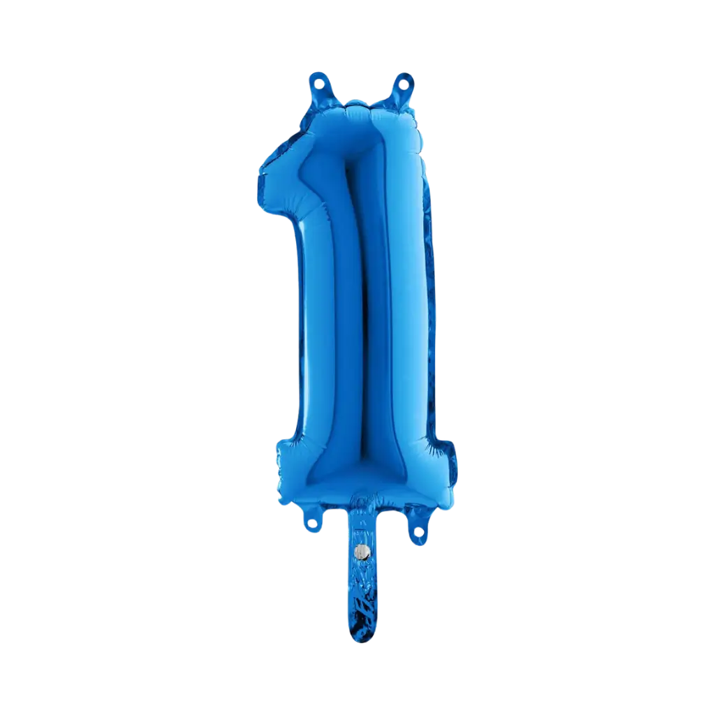 Birthday Balloon Number 1 Blue 36cm