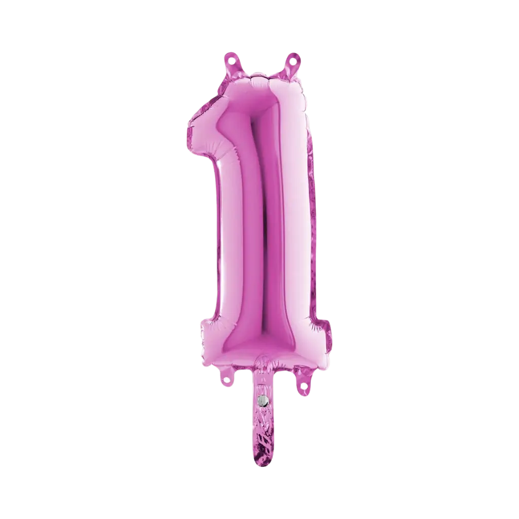 Birthday Balloon Number 1 Pink 36cm