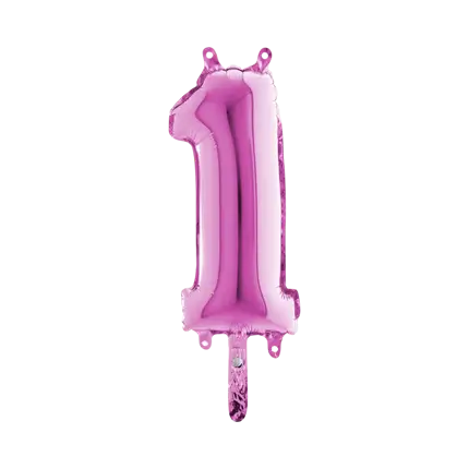 Birthday Balloon Number 1 Pink 36cm