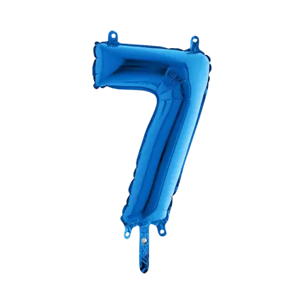 Birthday balloon number 7 Blue 36cm
