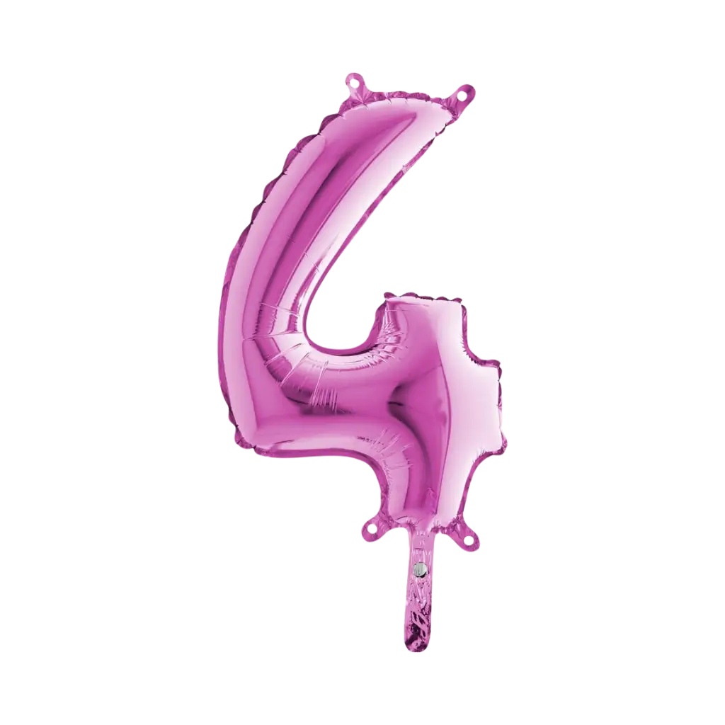 Birthday balloon number 4 Pink 36cm