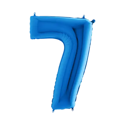 Birthday balloon number 7 Blue 102cm