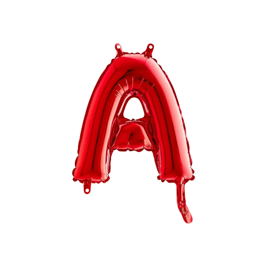 Balloon aluminium letter A Red 36cm