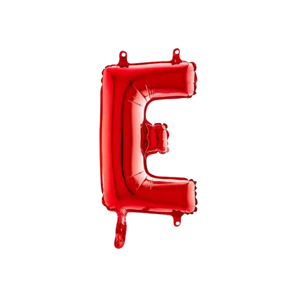 Balloon aluminium letter E Red 36cm