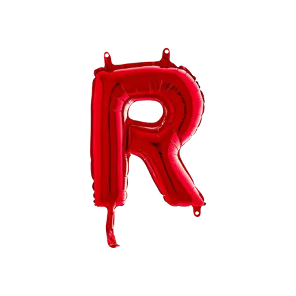 Balloon aluminium letter R Red 36cm