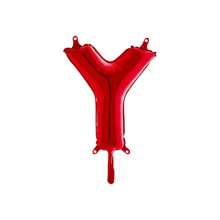 Balloon aluminium letter Y Red 36cm