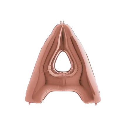 Balloon aluminium letter A Rose Gold 102cm