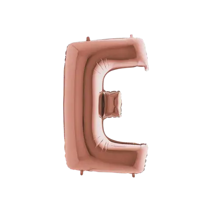 Balloon aluminium letter E Rose Gold 102cm