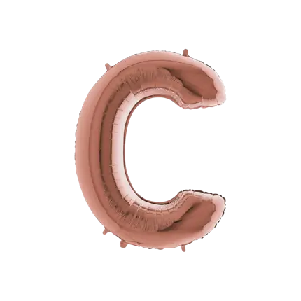Balloon aluminium letter C Rose Gold 102cm