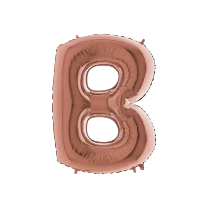 Balloon aluminium letter B Rose Gold 102cm