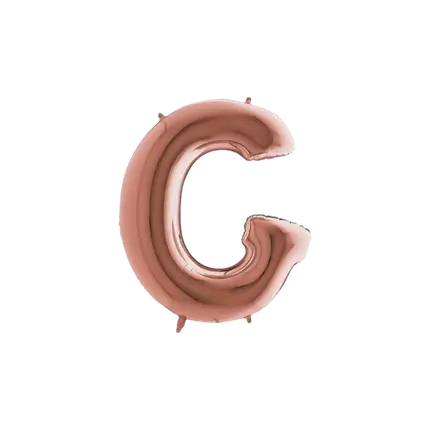 Balloon aluminium letter G Rose Gold 102cm