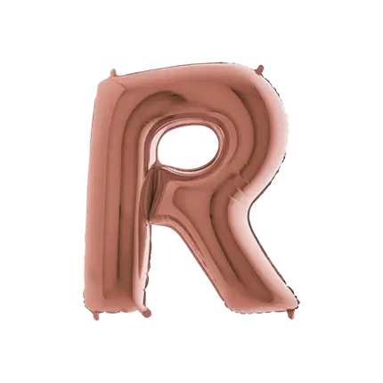 Balloon aluminium letter R Rose Gold 102cm