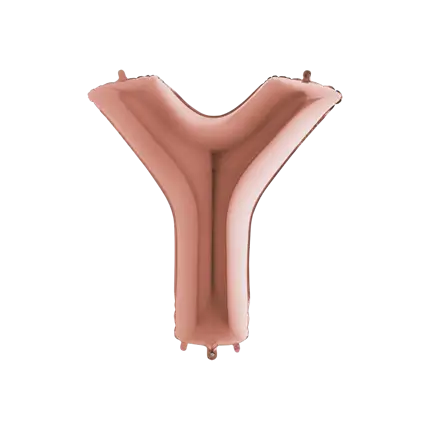 Balloon aluminium letter Y Rose Gold 102cm