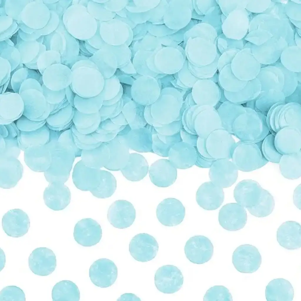 Light blue round confetti (15gr)