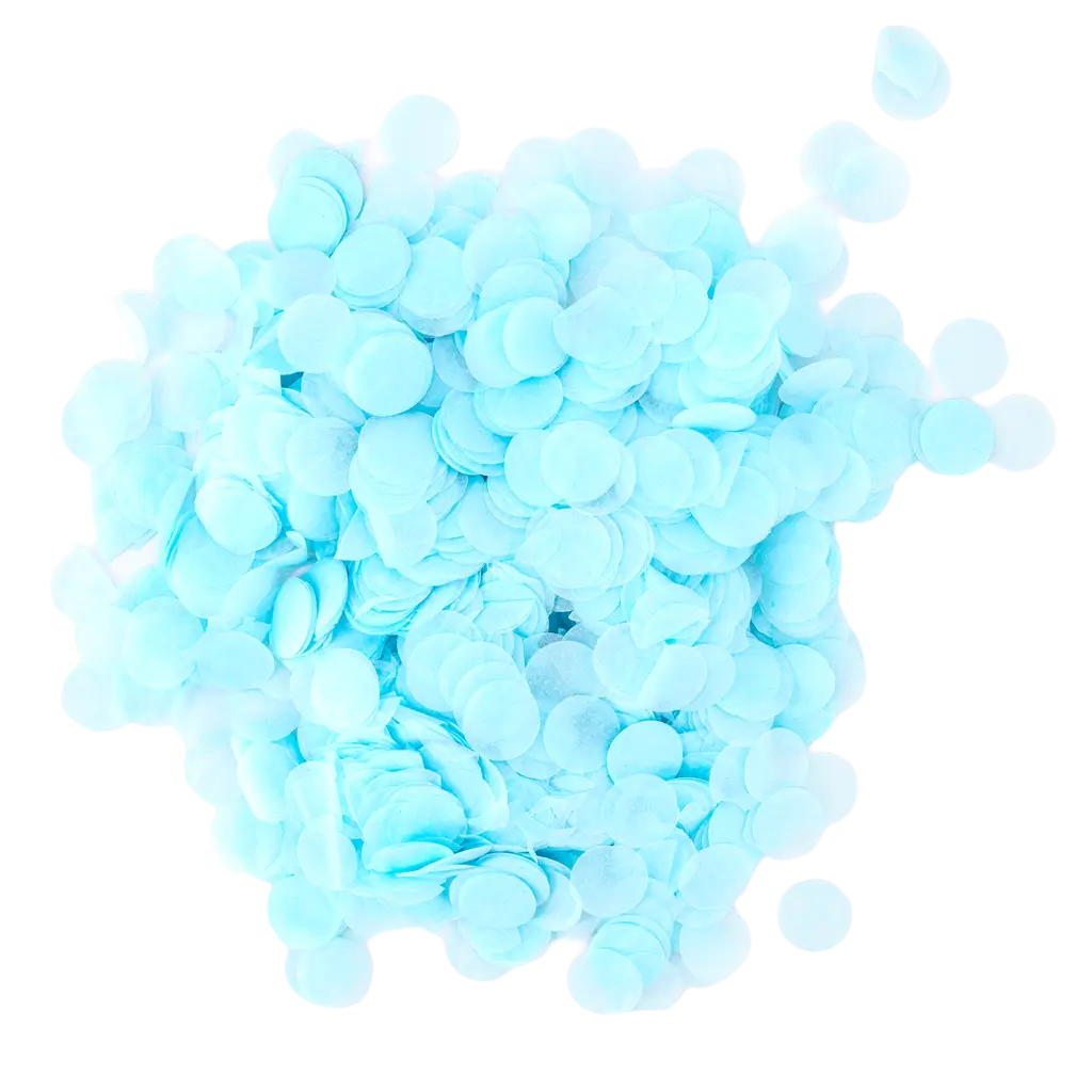 Light blue round confetti (15gr)