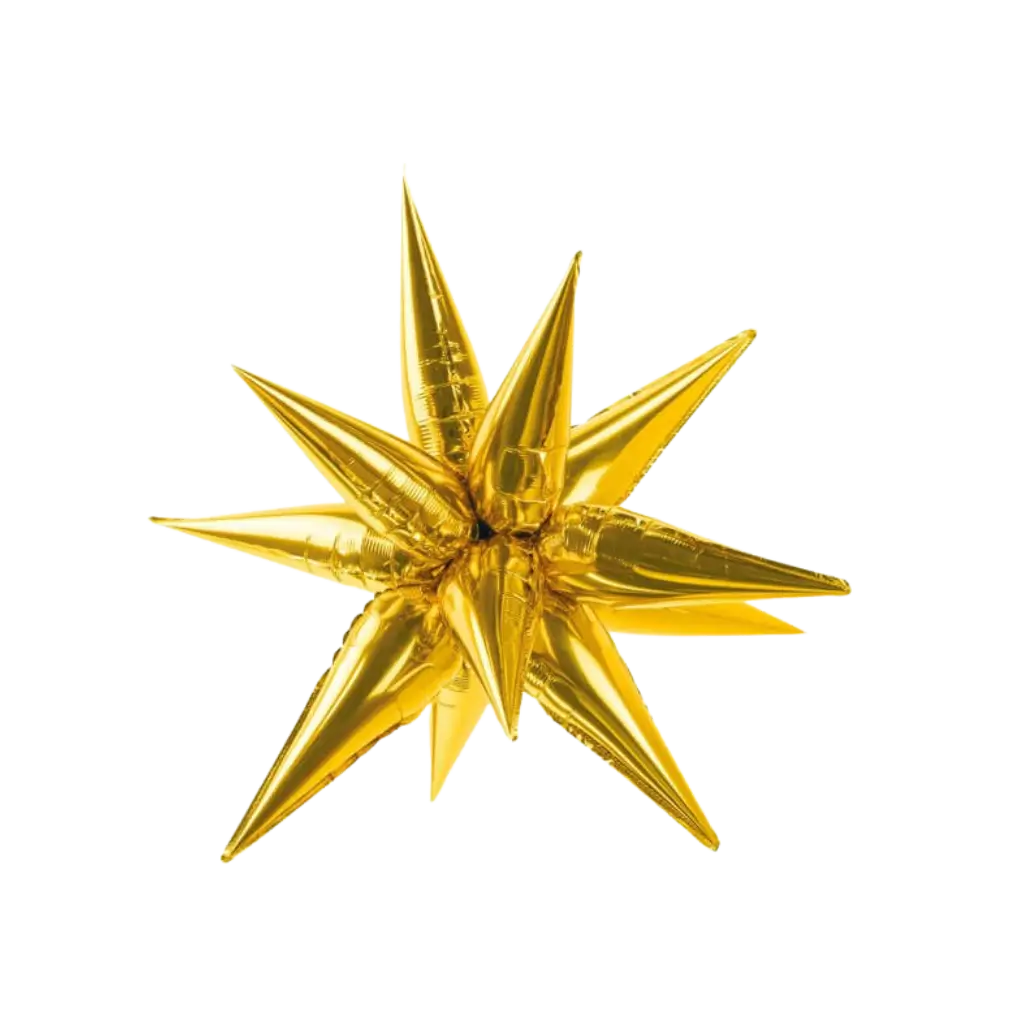 3D Balloon Gold Star 95cm