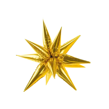 3D Balloon Gold Star 95cm