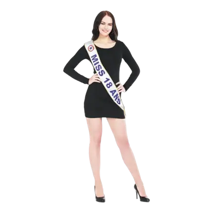 Miss 18 years birthday scarf