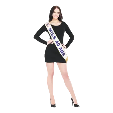 Miss 40 years birthday scarf