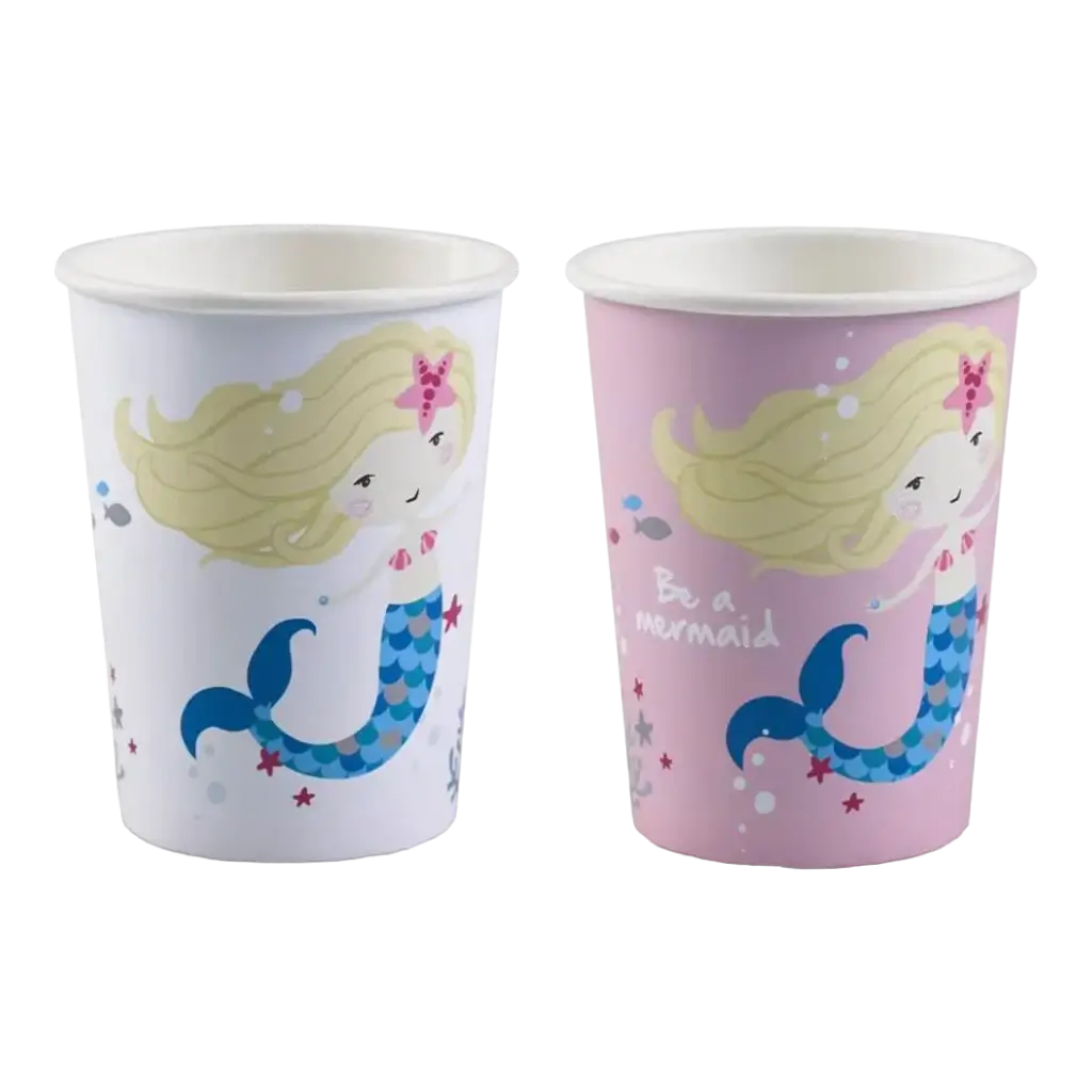 Be a Mermaid paper cup (Set of 8)