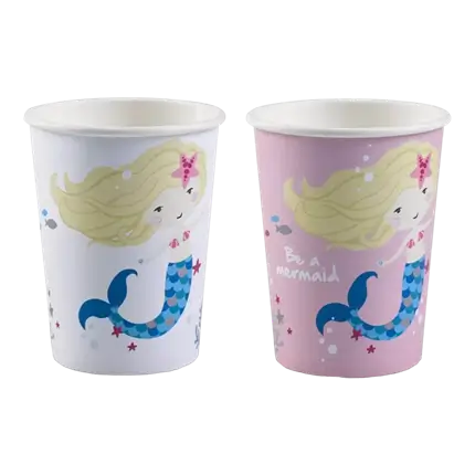 Be a Mermaid paper cup (Set of 8)