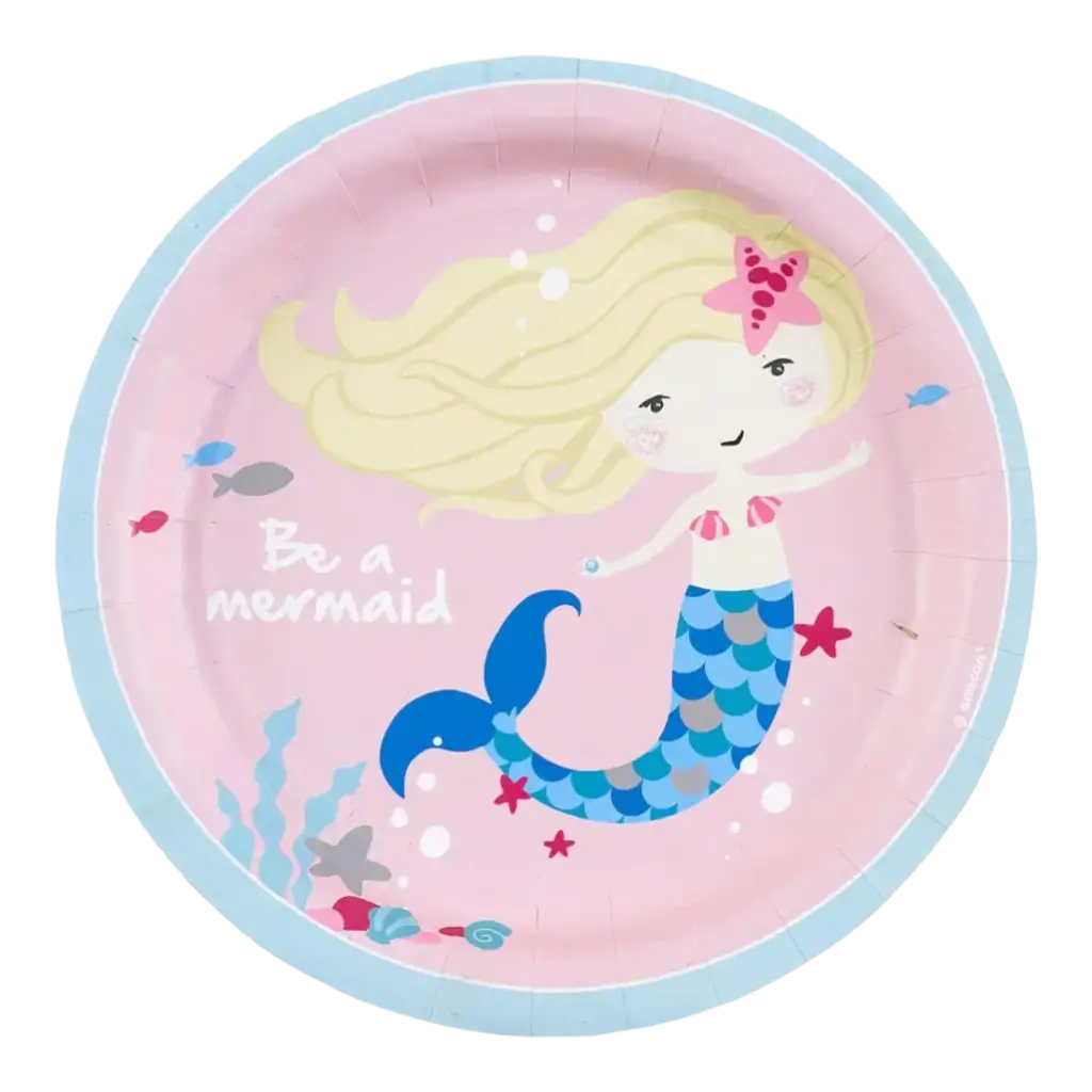 Be a Mermaid paper plate (Set of 8)