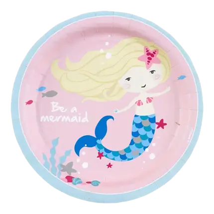 Be a Mermaid paper plate (Set of 8)