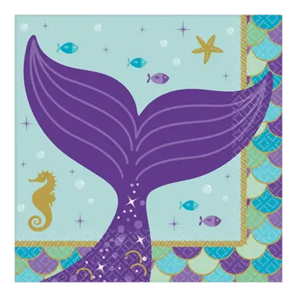 Let's Shellebrate paper towel 25x25cm