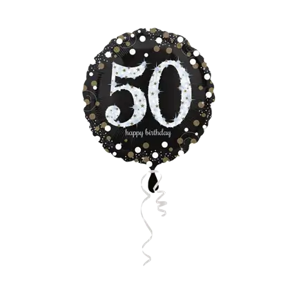 50th Anniversary Balloon silver