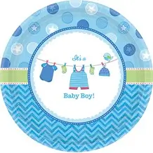 It's a Boy paper plate ø18cm (Set of 8)
