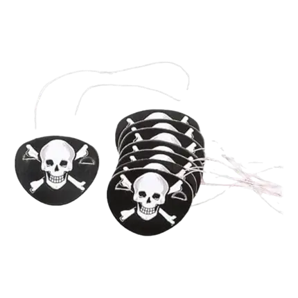 Paper pirate eye patch (set of 12)